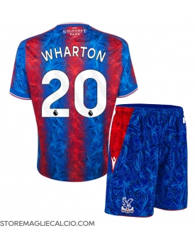 Crystal Palace Adam Wharton #20 Maglia Gara Casa Repliche 2024-25 Bambino Maniche Corte